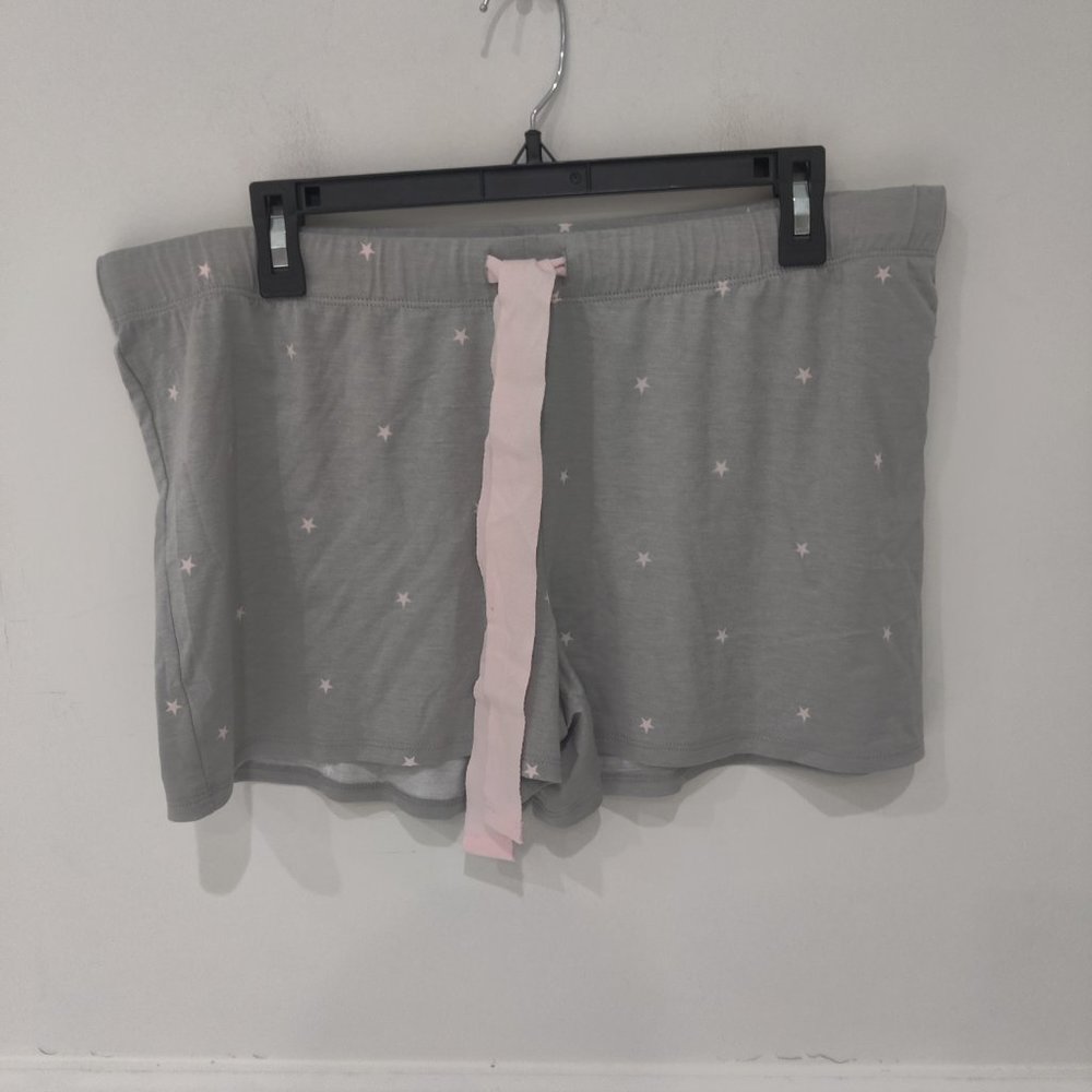 NWoT Felina Women's Soft Stretch Drawstring Sleep Shorts Gray Size L $35 EE210